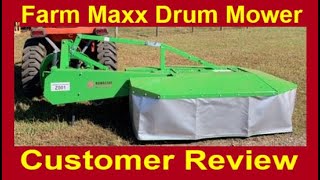 Farm Maxx Drum Mower Customer Review FDM135 from Carver Equipment [upl. by Harald664]