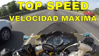 Rouser RS 200 Top Speed  velocidad maxima [upl. by Ahrendt]