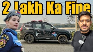 Laos Police Ne ScorpioN Pe Itna Mota Fine Laga Diya 😭 India To Australia By Road EP59 [upl. by Eladnek]