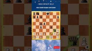 Kings Gambit Accepted Salvio Gambit chessroyaltybilly chessgame shorts viral [upl. by Ainat]