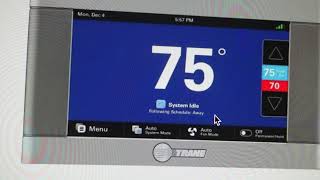 Blank Screen on Trane XL824 Thermostat [upl. by Sension]