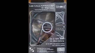 BlackNoise Technologies Noiseblocker NBMultiframe Highspeed SSeries M12S3HS 120 3pin Fan Review [upl. by Lounge]