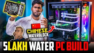 5 Lakh WATERCOOLED 🌊 PC Build  RTX 4090 PC Setup  Chinese Waterblock PC Custom Loop Setup [upl. by Ariaek49]