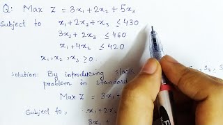 Lec 6 Simplex Method Maximization Problem In Hindi  Solve an example  Operation Research [upl. by Ahsekel]