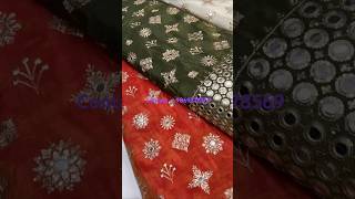 Celebrity Inspire DesignBeautiful Mirror Sequins embroidered Pure Shimmer Tissue Silk Designer F [upl. by Nuahsor]