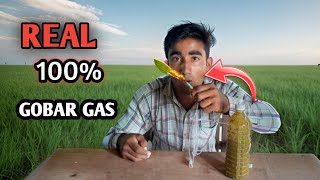 How to Make mini Gobar Gas Plant at Home [upl. by Annawak]