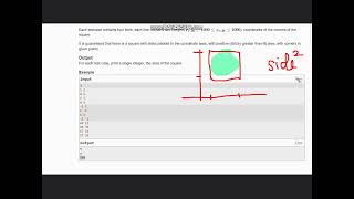 A Square  Codeforces Round 920 Div 3  Codeforces  Full solution [upl. by Enrahs]