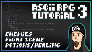 Python ASCII RPG Tutorial 3 Enemies Battle Potions [upl. by Sholley945]