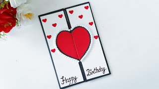 Beautiful Birthday Greeting Card idea  DIY Birthday card  complete Tutorial [upl. by Enyawd666]