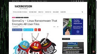 GonnaCry – Linux Ransomware That Encrypts All User Files [upl. by Kathryne]