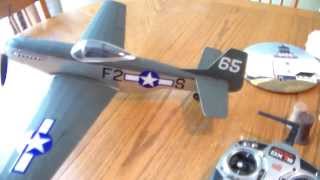 Guillows kit 402 P51 Mustang RC conversion [upl. by Parfitt]