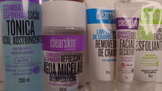 Testando a linha Clearskin Avon [upl. by Reidar]