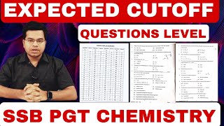 SSB PGT EXPECTED CUTOFFCHEMISTRY  QUESTIONS LEVEL କେମିତି ଥିଲା [upl. by Amikan]