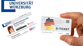 How to buy a Deutschland ticket using your Semesterticket  Würzburg University  Wuerzburg Germany [upl. by Deane284]