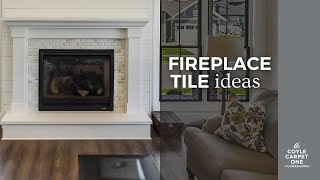 Fireplace Tile Ideas  Coyle Carpet One  Madison WI [upl. by Aisena]