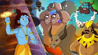 Krishna vs Asuras  Most Powerful Villains Krishna Fought  Weekend Special  Fun Kids Cartoons [upl. by Einimod933]