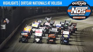 World of Outlaws NOS Energy Drink Sprint Cars  Volusia Speedway Park  Feb 7 2024  HIGHLIGHTS [upl. by Oiramej184]