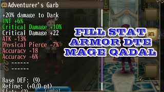 FILL STAT ARMOR DTE ADV MAGE QADAL TORAM ONLINE [upl. by Enelhtak236]