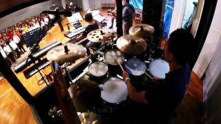 O Praise The Name Anástasis and The Creed This I Believe medley  drum cover  live worship [upl. by Nolram]