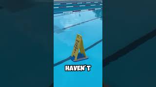 Wet floor sign in pool 🧐🧐 [upl. by Heidie]