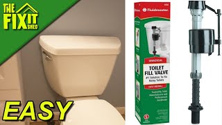 Installing FluidMaster 400A Fill Valve in your toilet Do It yourself [upl. by Kohn]