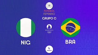 Nigéria X Brasil  Futebol Feminino  Olimpíadas Virtuais 2024  1° Rodada Grupo C [upl. by Darmit311]