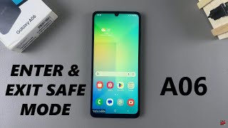 How To Enter amp Exit Safe Mode On Samsung Galaxy A06 [upl. by Hsakaa]