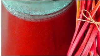 kompot z rabarberu przepis rhubarb compote recipe juice [upl. by Yrrep]