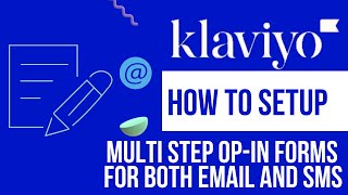 KLAVIYO Tutorial 2022 How to Create Multi Step Email amp SMS Lead Popup Form in Klaviyo [upl. by Elleahcim]