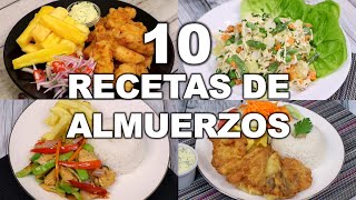 10 ALMUERZOS FÁCILES Y DELICIOSOS  Recetas peruanas  Sabroso [upl. by Wolfy151]