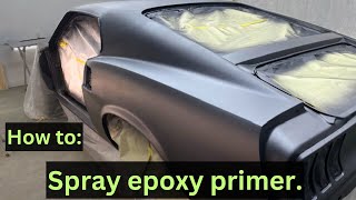 Spraying epoxy primer on the Cobra Jet Slither part 52 epoxypaint howto paintgun diy [upl. by Tullius107]