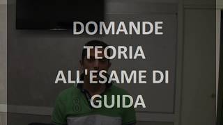 DOMANDE TEORIA ESAME GUIDA [upl. by Yelsew996]