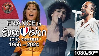 France 🇫🇷 in Eurovision Song Contest 19562024 [upl. by Asennav24]