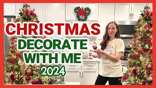 NEW 2024 CHRISTMAS DECORATE WITH ME  Kitchen Christmas Decor  Decorate with Me for Christmas 2024 [upl. by Melantha274]