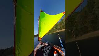 Autumn dinghy sailing PhiPhi dinghy and 2xCC sails 49  10 m2 [upl. by Ahsikam641]