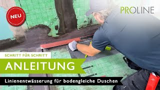 Linienentwässerung für perfekte bodengleiche Duschen mit PROCHANNELdline 2021 [upl. by Drewett]