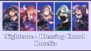 Sub ENESP Nightcore  Blessing Chord Roselia [upl. by Harrow]