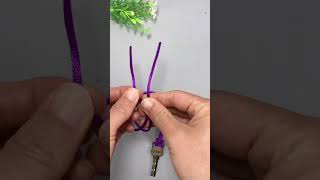 Rope braiding tutorial fancy knotting easy to learn sweatshirt rope tying method [upl. by Podvin]