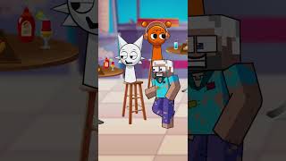 Incredibox Sprunki And Little Alexs Heartwarming Act Helps The Poor Old Man Steve  Minecraft Story [upl. by Gayel]