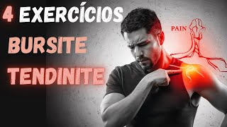 4 Exercícios Simples para Aliviar Tendinite e Bursite no Ombro [upl. by Nylaf339]