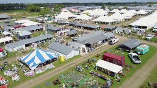 Warrenton TX Antique Festival Aerial View Round Top Antique Fair [upl. by Atteloc856]