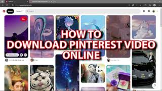 PINTEREST VIDEO DOWNLOADER  HOW TO DOWNLOAD VIDEO FROM PINTEREST 2022 [upl. by Dalis]