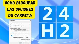 Como Habilitar o Deshabilitar las Opciones de Carpeta en Windows 11 [upl. by Naamana631]