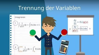 Trennung der Variablen Differentialgleichungen einfach erklärt [upl. by Mariya]