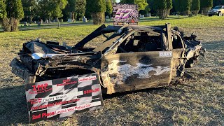 Bailey Braatz 57x 2023 Goodhue County Fair Demo Derby Limited Weld Midsize Front GoPro video [upl. by Juliane185]