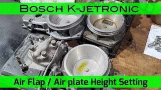 Bosch Kjetronic  Air Flap  Air Plate Height Setting [upl. by Odine626]