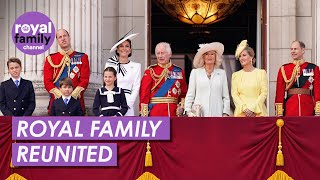 Kate Joins Royal Family on Palace Balcony for Trooping the Colour [upl. by Weissmann]