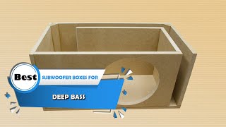 Top 5 Best Subwoofer Boxes For Deep Bass Review in 2023 [upl. by Ietta]