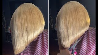 How to Perfect and Quick Asymmetrical Bob Haircut amp Hairstyles for women [upl. by Yerak]