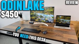 This Is The Desk You Need  OdinLake S450 Standing Desk Review [upl. by Cirederf]